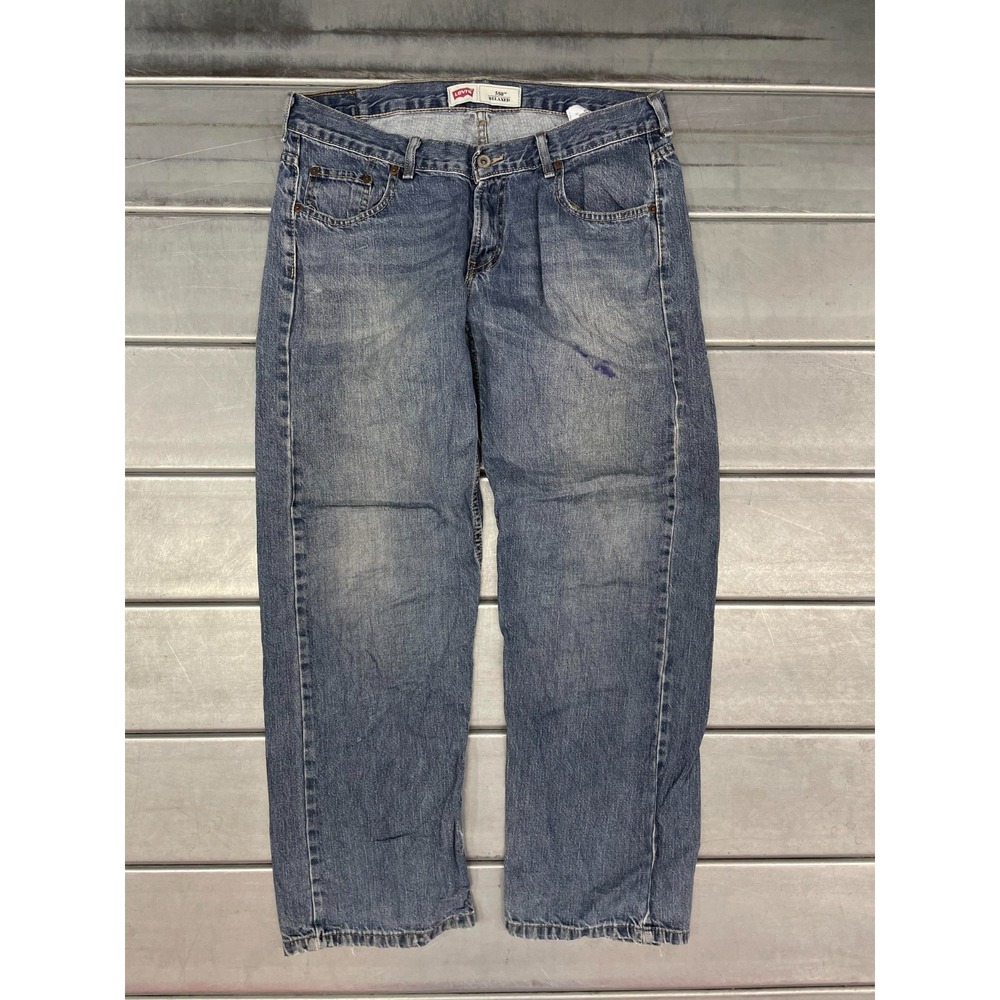 VTG Levis 550 Jeans Youth Husky 14 33X29 Medium Wash Denim Relaxed Straight Leg